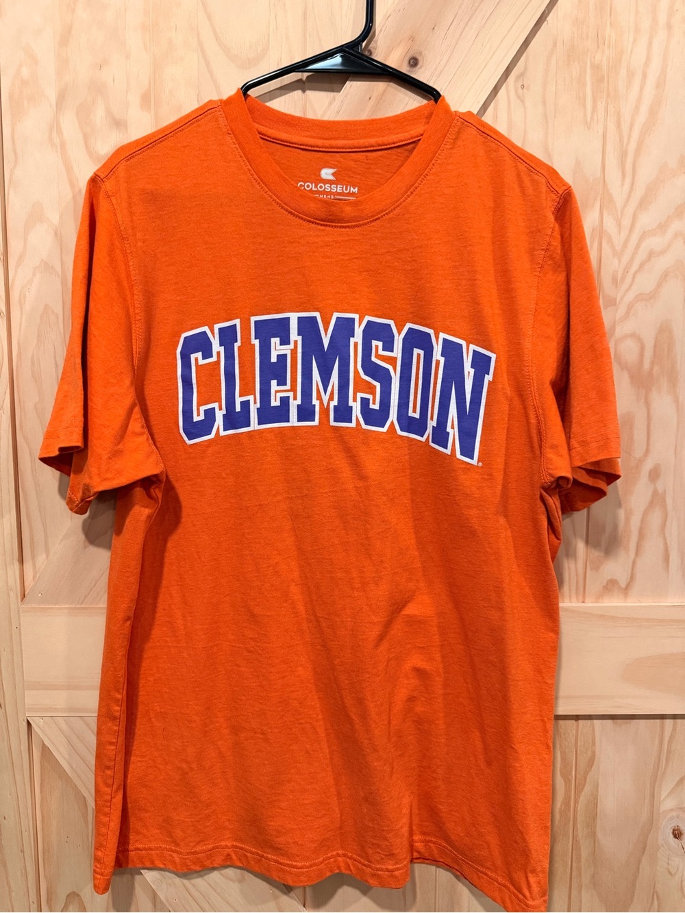 Men’s Large Colosseum Clemson Orange Crewneck T-Shirt